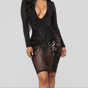 (Small) FASHIONNOVA Sequin Dress.